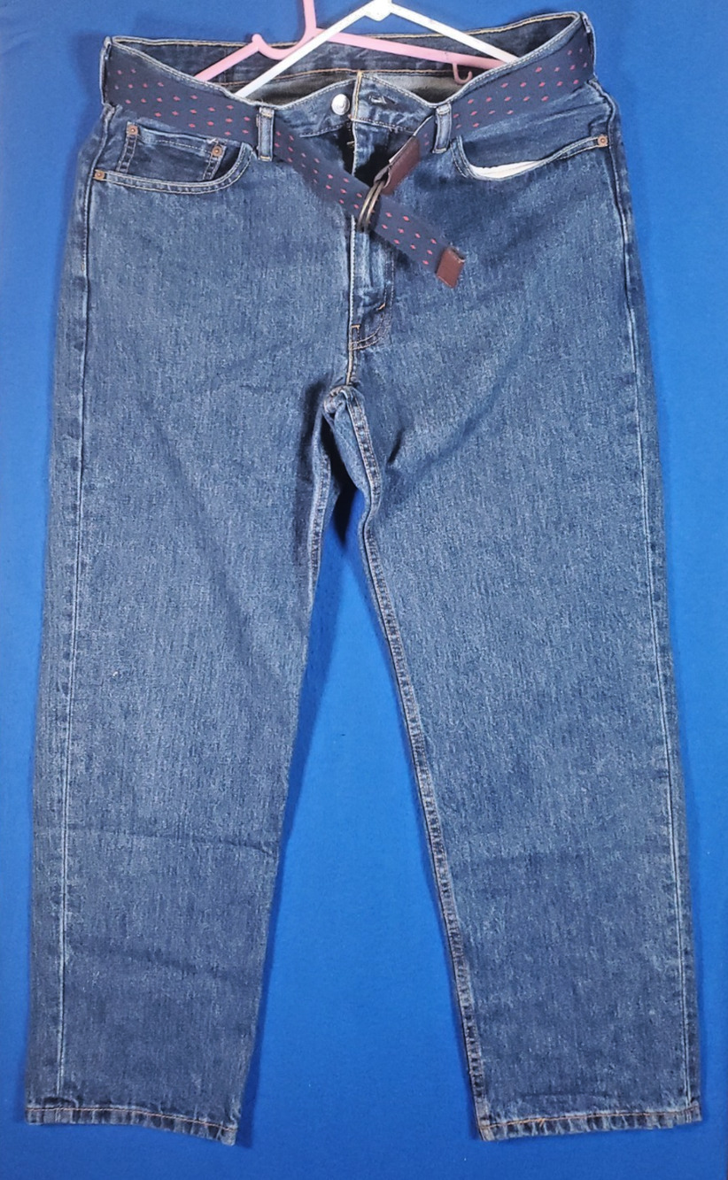 Vintage Levis 550 Mens Relaxed Fit Tapered Leg Jeans Blue Medium Wash 34x30